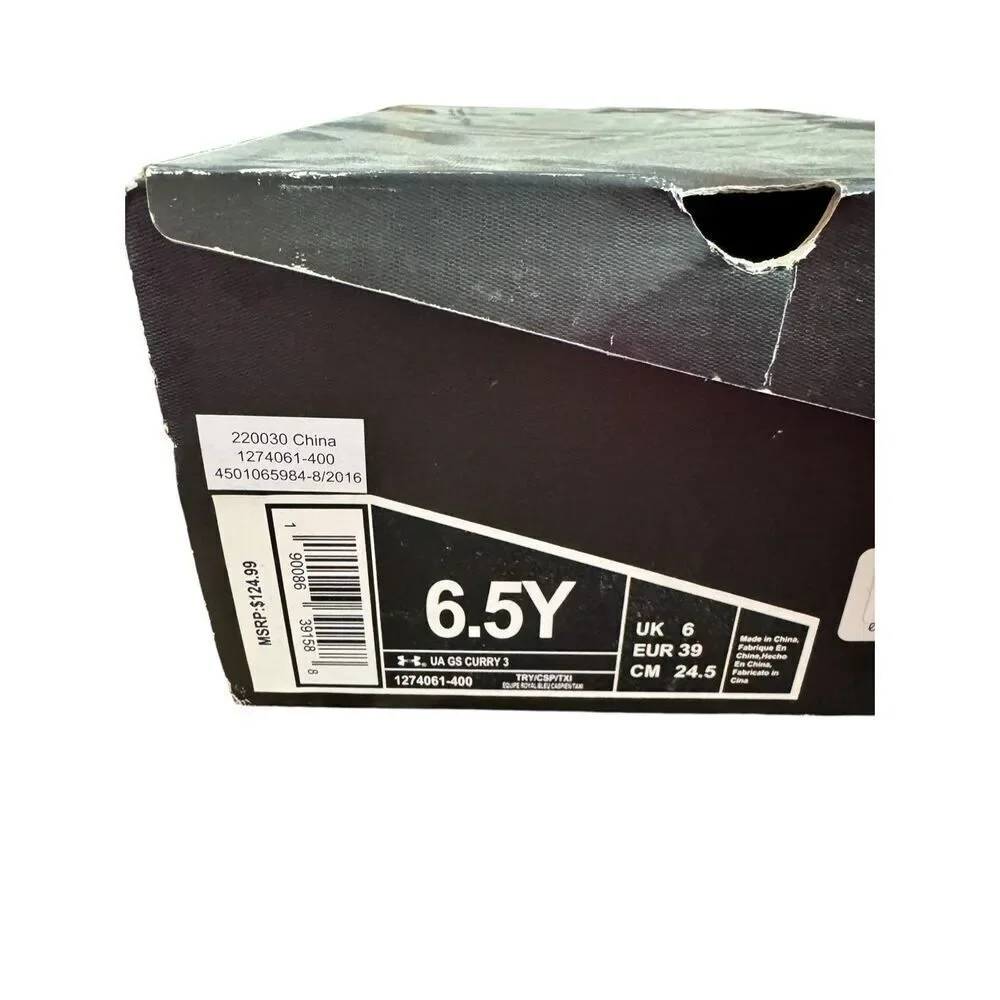 UNDER ARMOUR GS CURRY 3 / SZ: 6.5Y / IOB